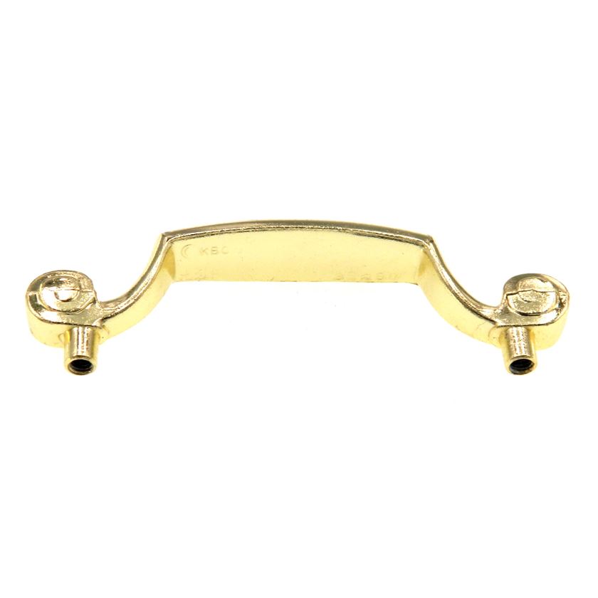 Belwith English Cozy Polished Brass 3" Ctr Cabinet Arch Pull Handle P537-PB