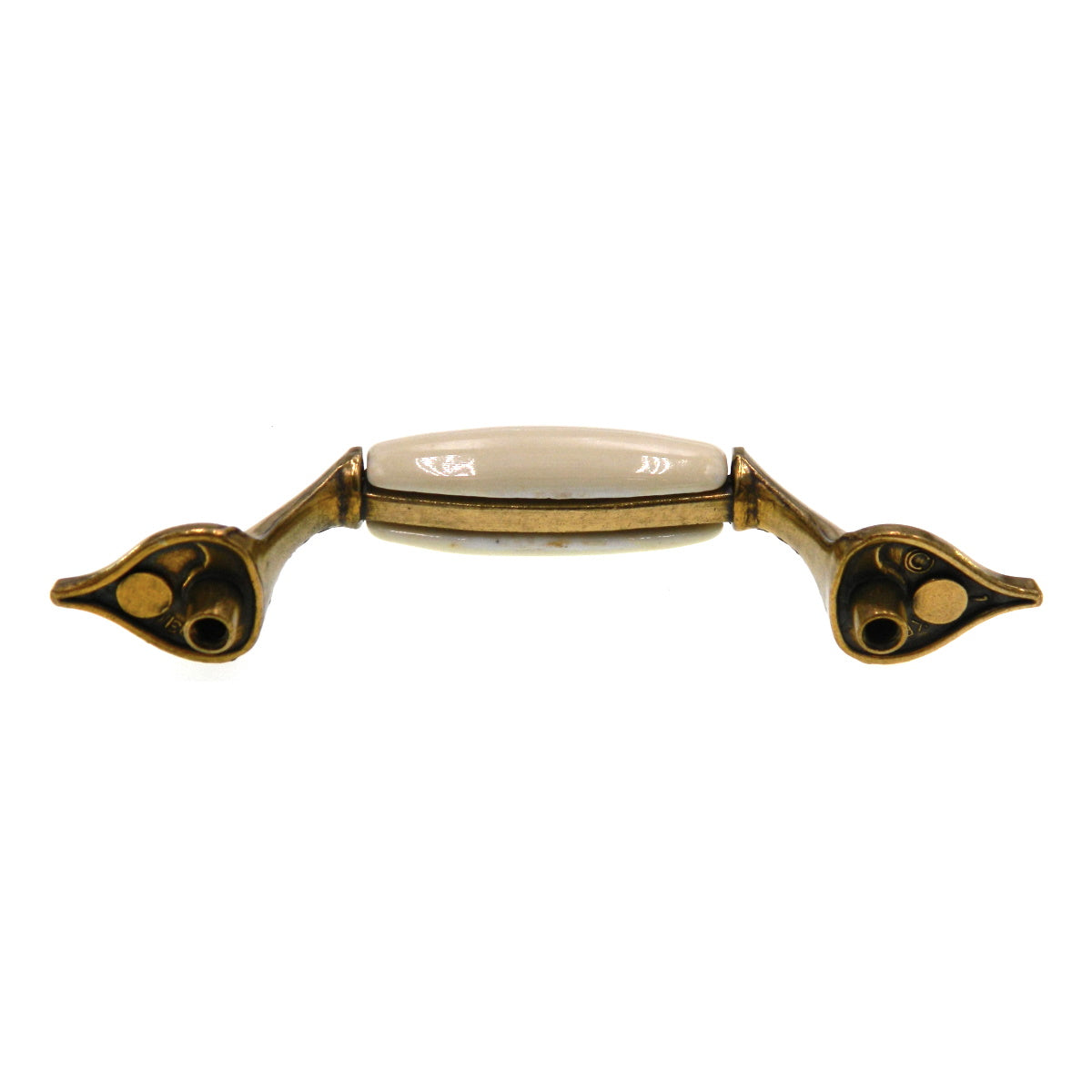 Belwith Heartland Brass With Almond Center 3" Ctr. Cabinet Arch Pull P560-HL