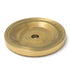 Hickory Hardware Polished Brass Annapolis 1 1/2" Solid Brass Knob Backplate P6