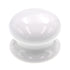 Belwith English Cozy White 1 7/8" Round Ceramic Cabinet Knob 