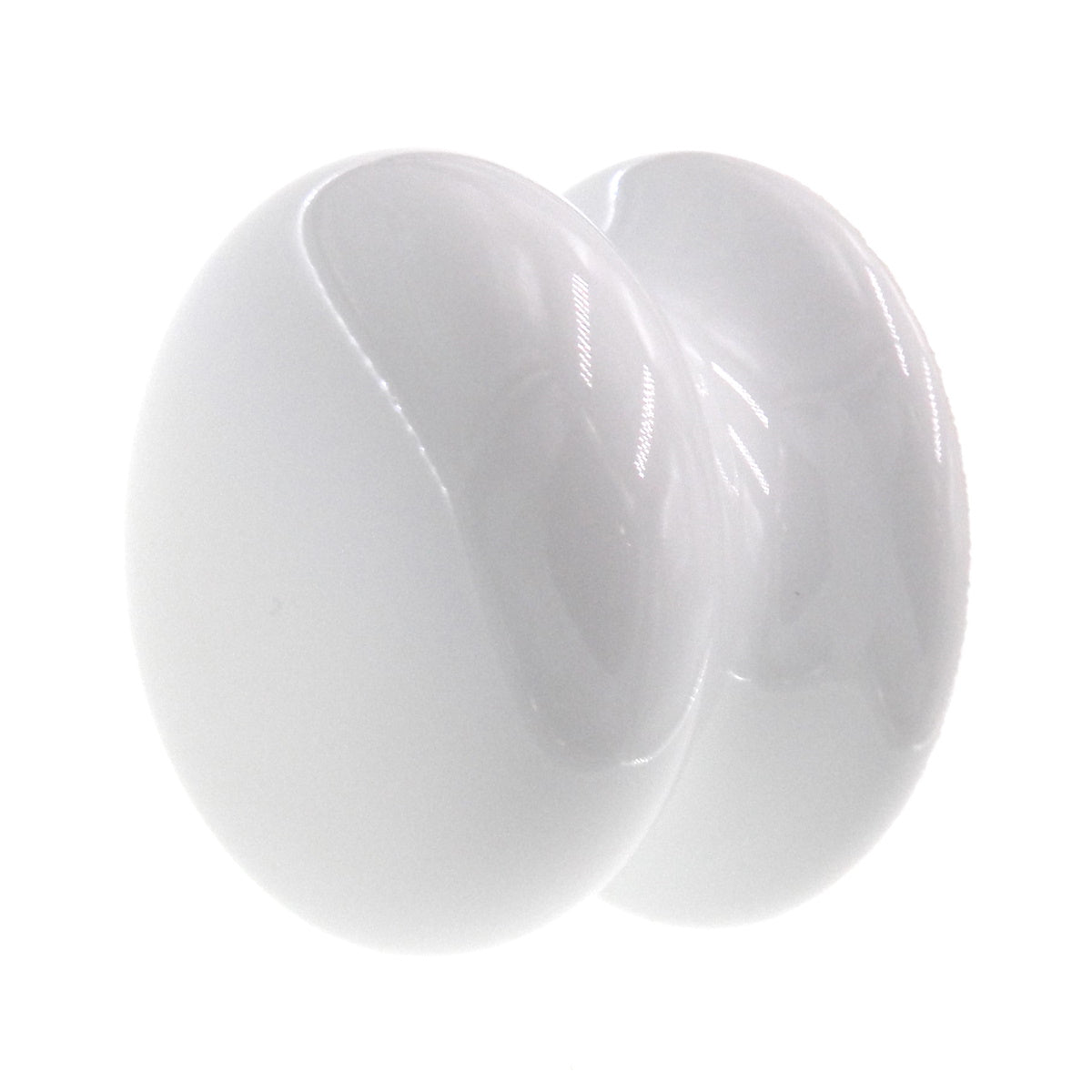 Belwith English Cozy White 1 7/8" Round Ceramic Cabinet Knob 