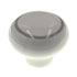 Belwith Tranquility White Grey Circle 1 3/8" Gray Circle Cabinet Knob P641-GYC