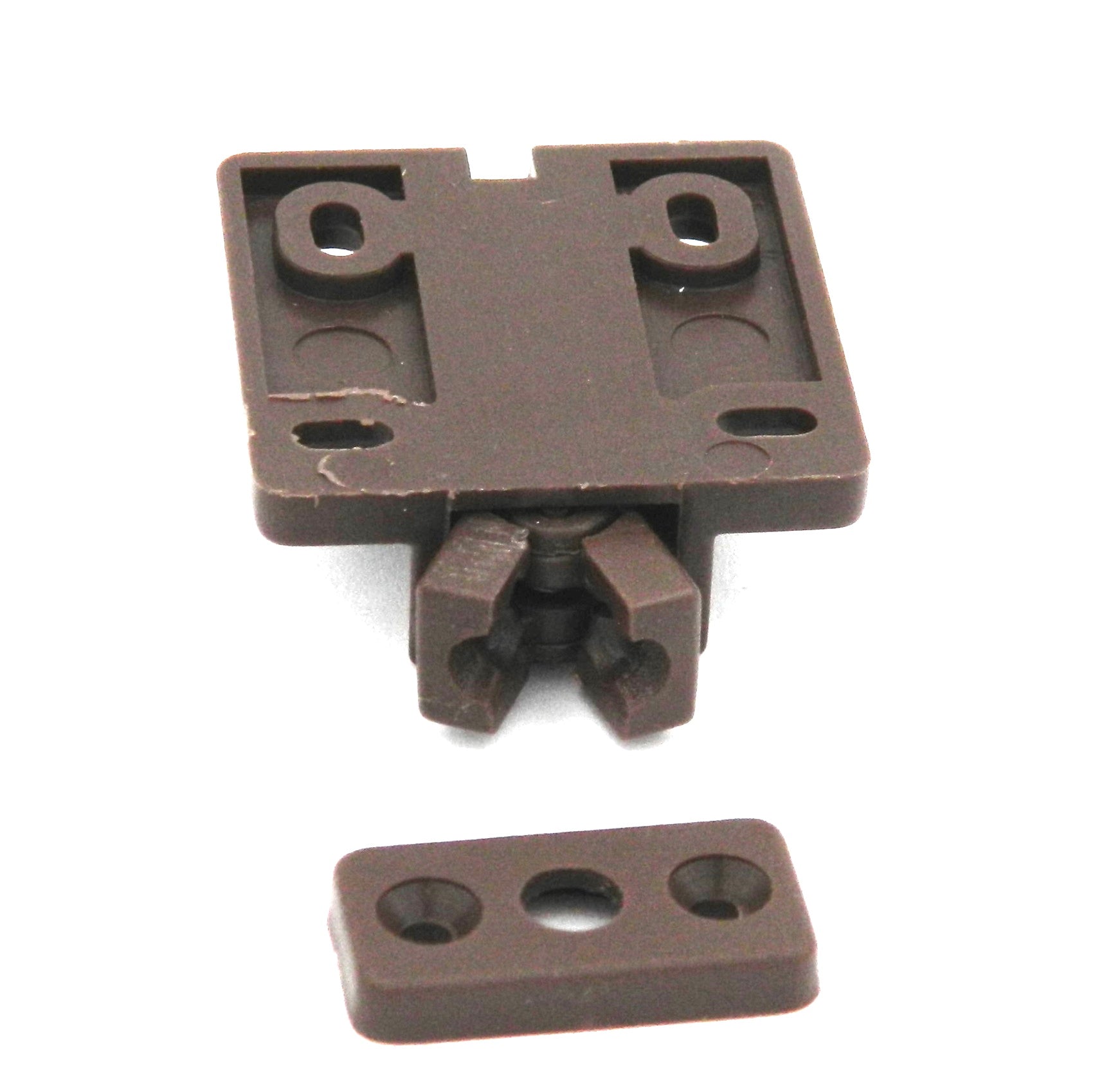 Hickory Hardware Brown Cabinet Door Touch Latch Catch P656-STB, 10 Pack