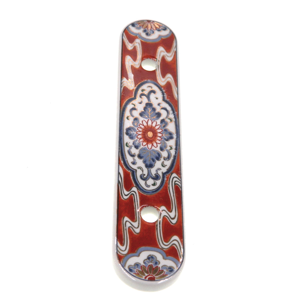 Belwith Oriental Asian Japan P665-IM Porcelain 3"cc Cabinet Handle Backplate