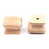 Set of 2 Hickory Hardware Woodcraft 1 1/4" Unfinished Wood Square Cabinet Knobs P681-UW