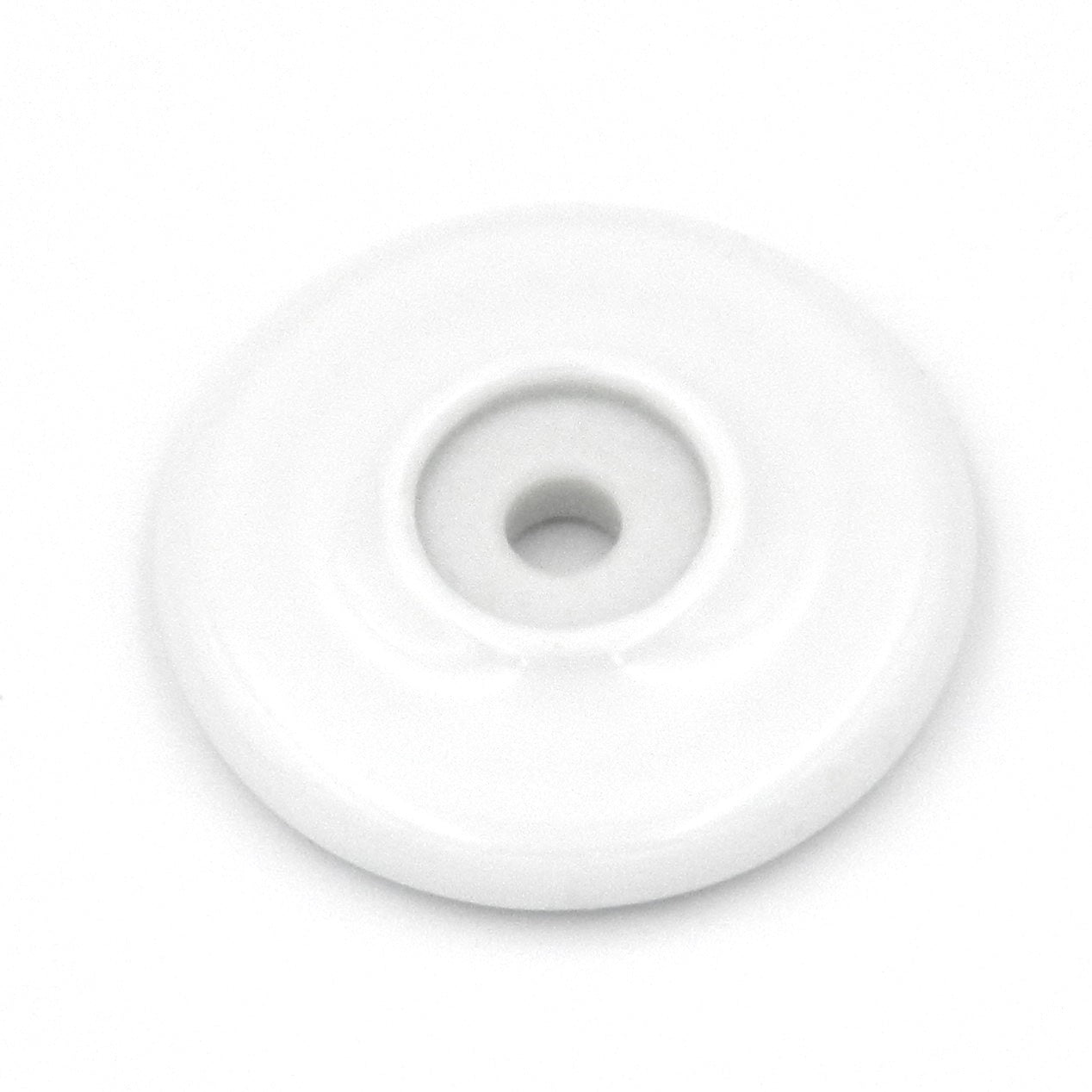 Hickory Hardware P69-W English Cozy 2" White Cabinet Knob Backplate