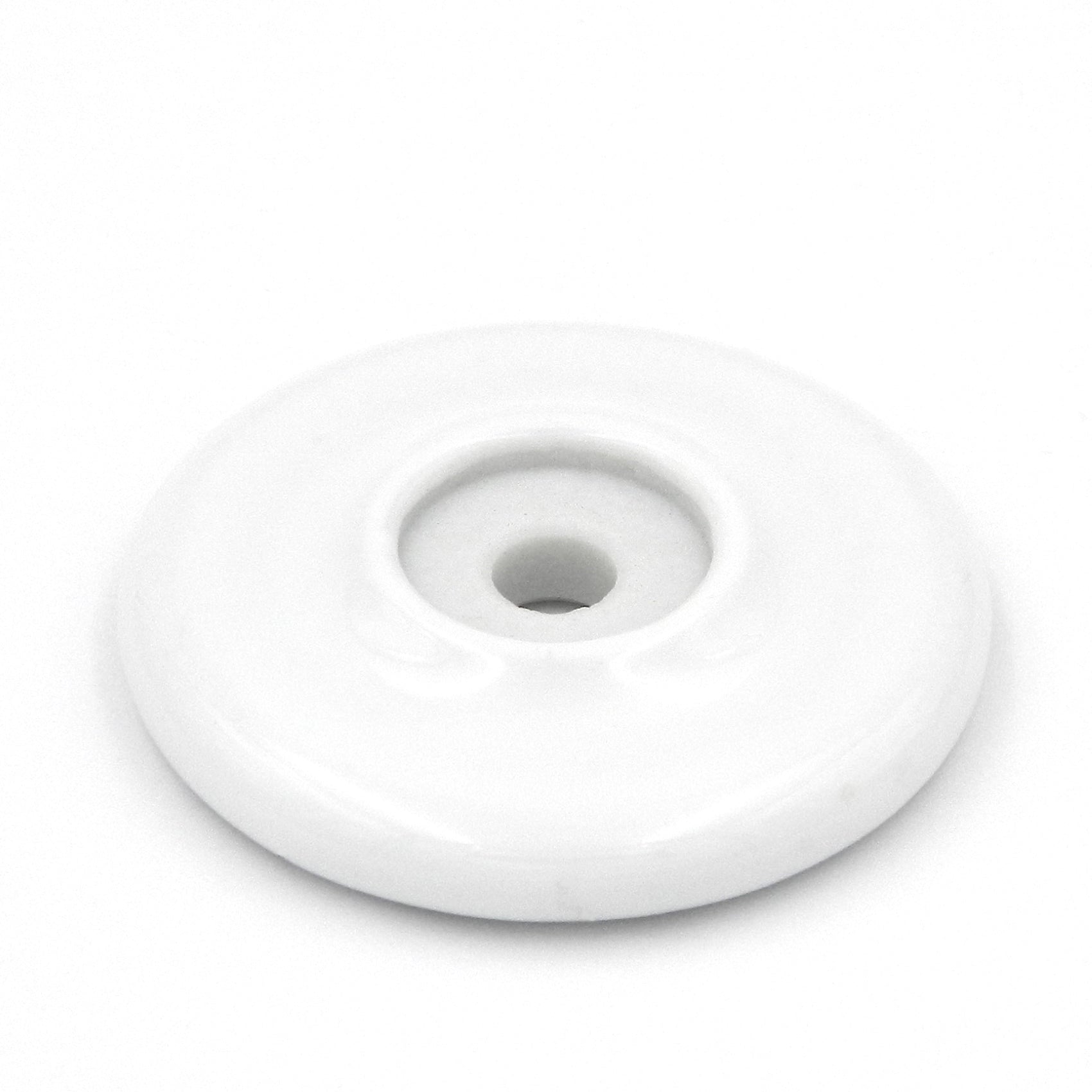 Hickory Hardware P69-W English Cozy 2" White Cabinet Knob Backplate