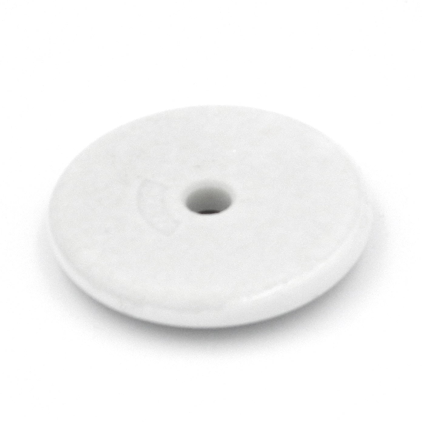 Hickory Hardware P69-W English Cozy 2" White Cabinet Knob Backplate