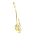 Polished Brass Coat 1/2"cc Wall Double Hook P6900-3 from Belwith Hickory