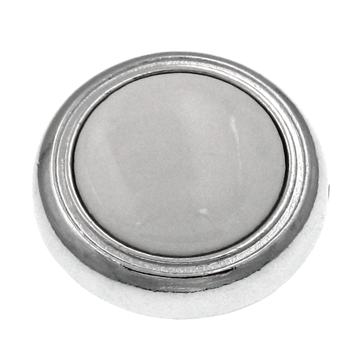 10 Pack Hickory Hardware Eclipse Chrome & White Porcelain Round 1 1/4" Porcelain Cabinet Knob P710-CH