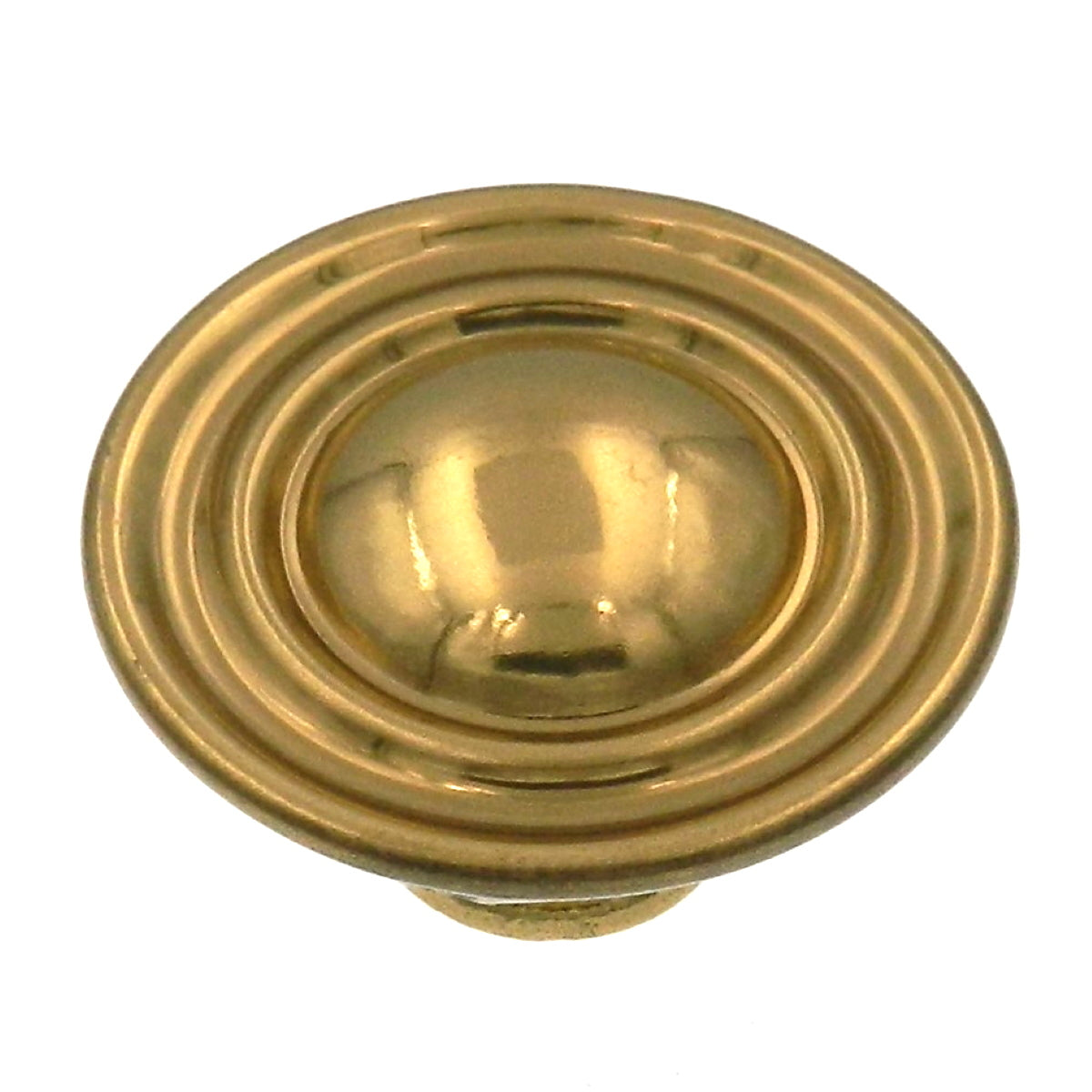 Belwith Hickory P716-UB Ultra Brass 1 1/2" Round Cabinet Knob Pull