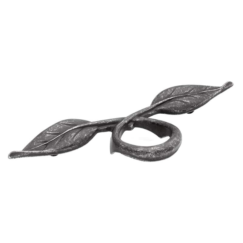 Hickory Hardware Touch of Spring P7304-VP Pewter 3" Ctr. Leaf Drawer Ring Pull