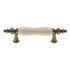 Hickory Hardware Tranquility 3" Ctr Brass Cabinet Pull Almond Center P733-LAD