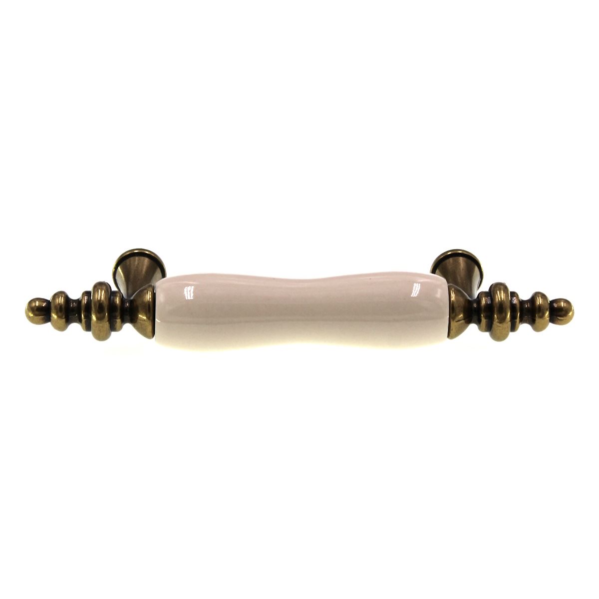 Hickory Hardware Tranquility 3" Ctr Brass Cabinet Pull Almond Center P733-LAD