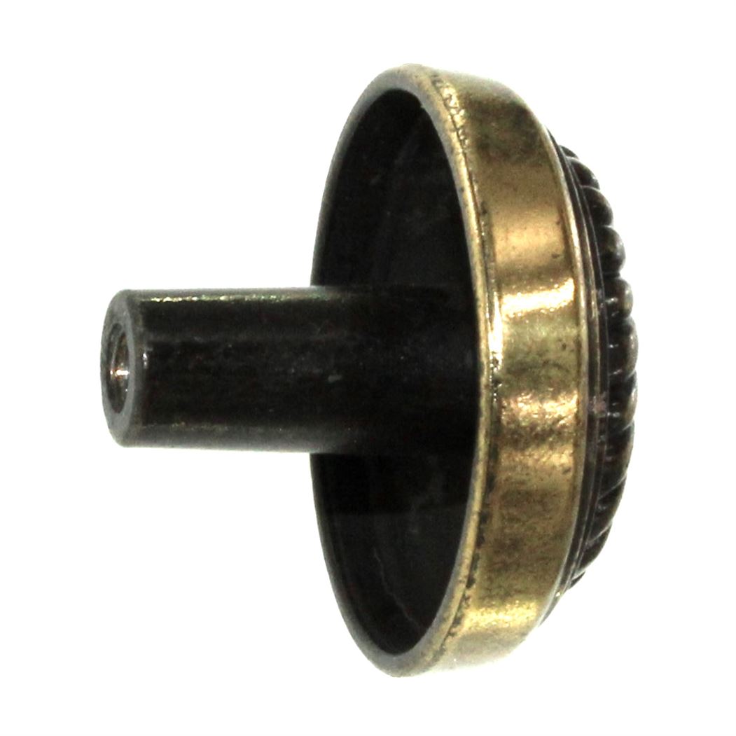 P7343-LP Lancaster Hand Polished Brass 1 1/4" Round Cabinet Knob Pulls Hickory