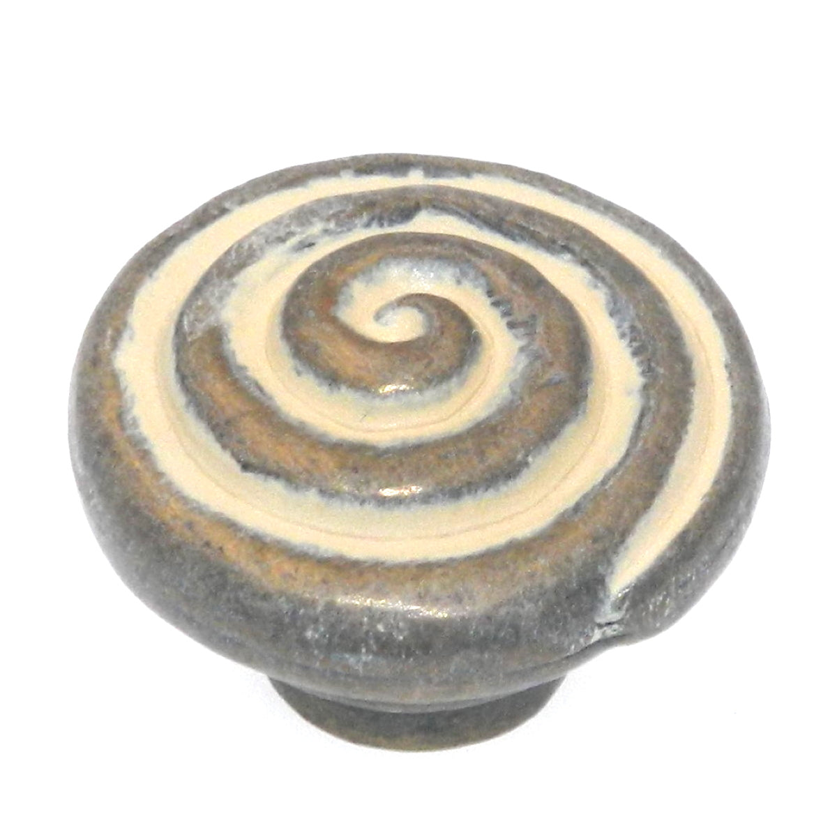 Hickory Hardware Manchester Blonde Antique 1 1/4" Swirl Cabinet Pull Knob P7351-BOA