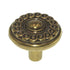 Belwith Tranquility Lancaster Brass 1 1/4" Decorative Cabinet Knob P7352-LP