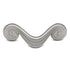 Hickory Grecian Revival Satin Nickel 3"cc Swirl Cabinet Handle Pull P7356-SN