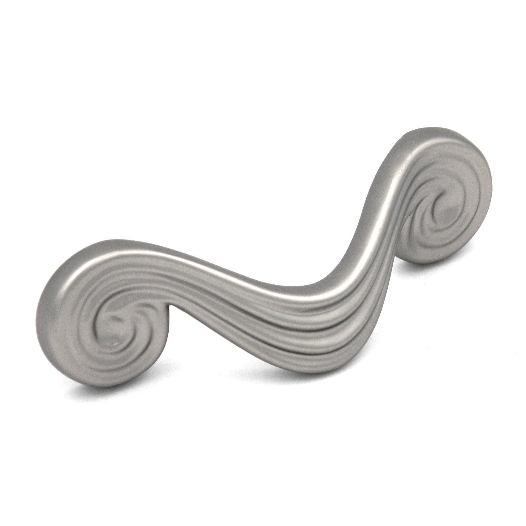 Hickory Grecian Revival Satin Nickel 3"cc Swirl Cabinet Handle Pull P7356-SN