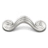 Hickory Grecian Revival Satin Nickel 3 1/2"cc Swirl Cabinet Handle Pull P7357-SN