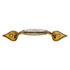 Belwith Woodgrain P740V-FM Polished Brass Frosted Maple 3" CTC Cabinet Handle