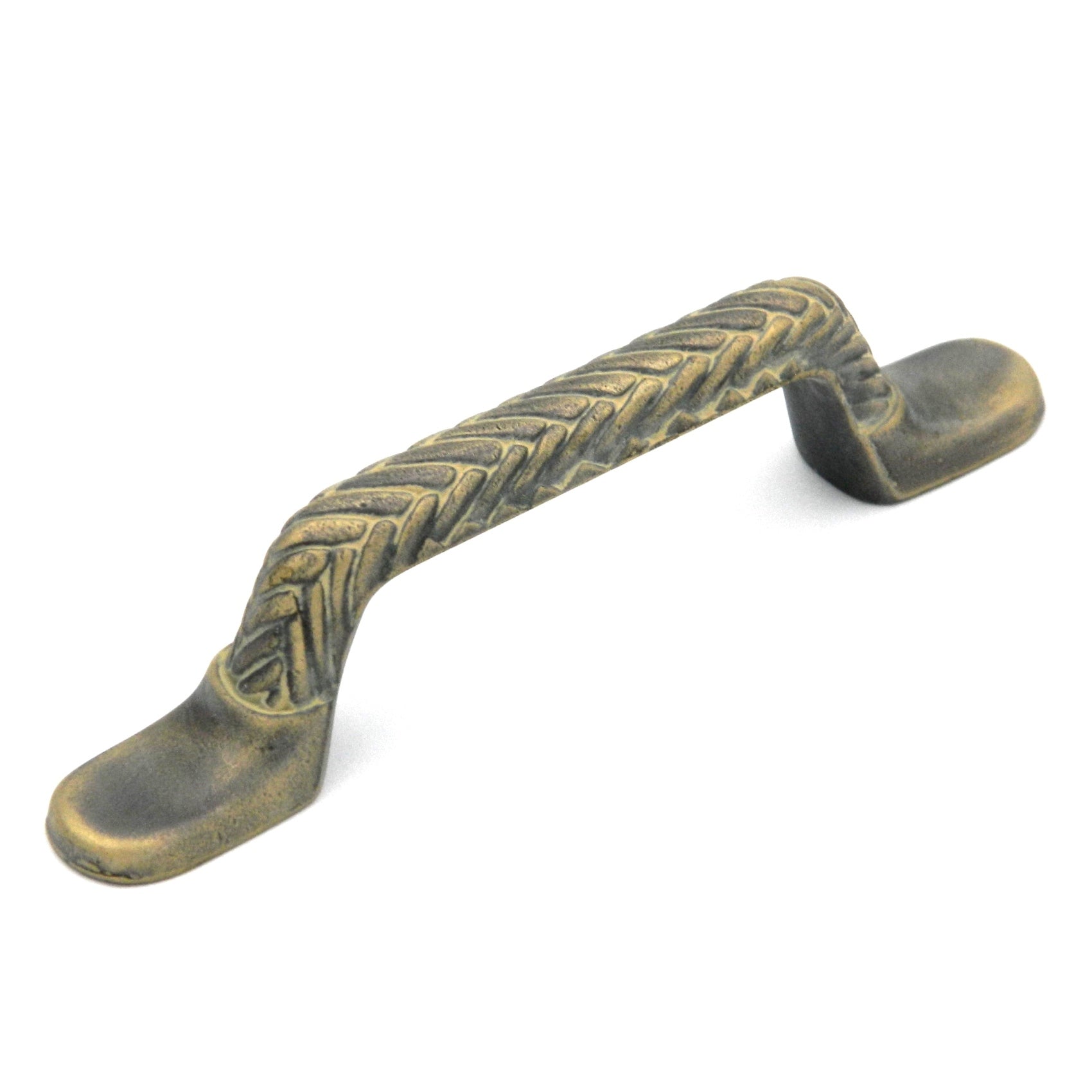 Hickory Hardware Catamaran Weave 3" Cabinet Arch Pull Blonde Antique P7510-BOA