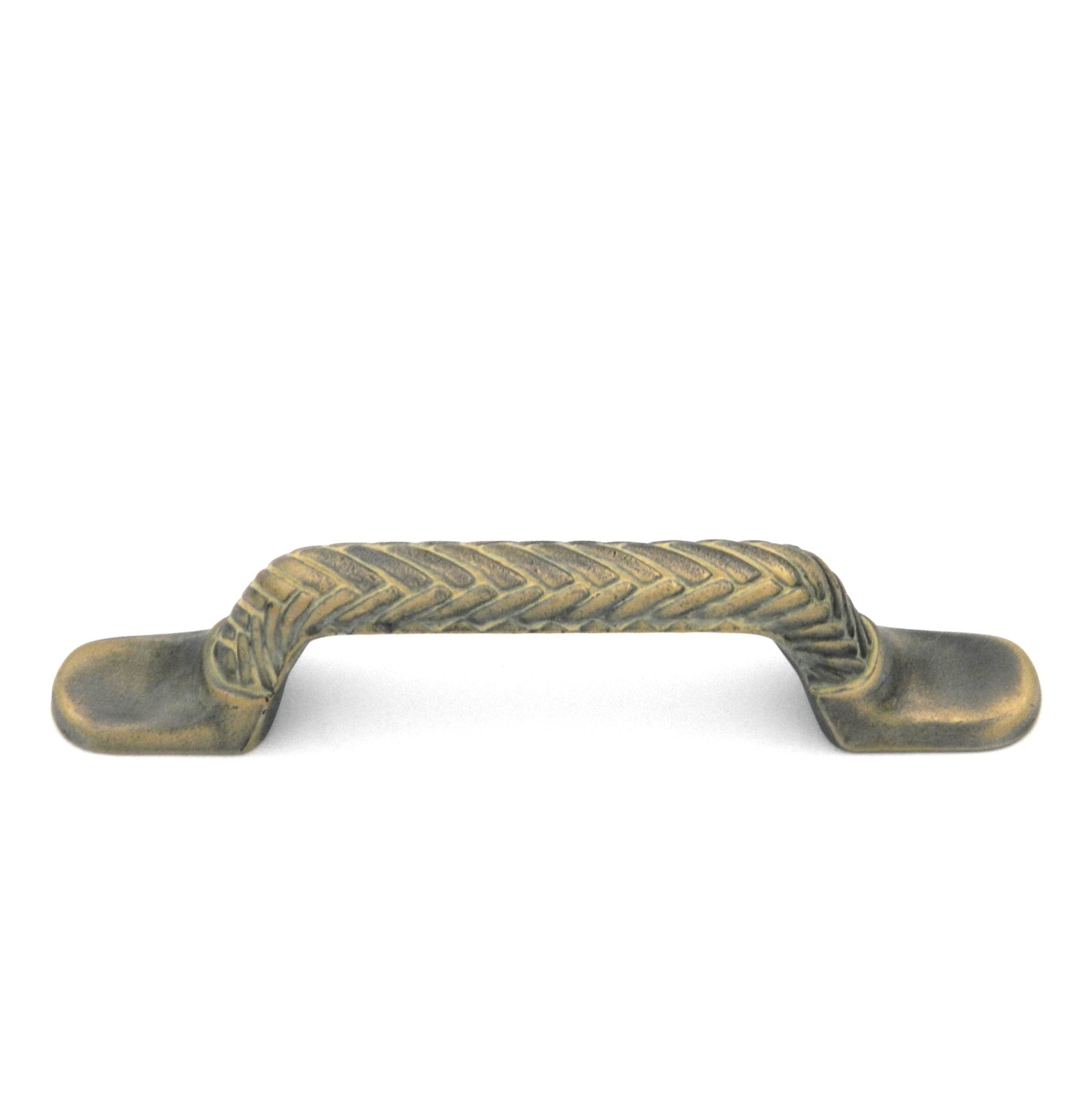 Hickory Hardware Catamaran Weave 3" Cabinet Arch Pull Blonde Antique P7510-BOA