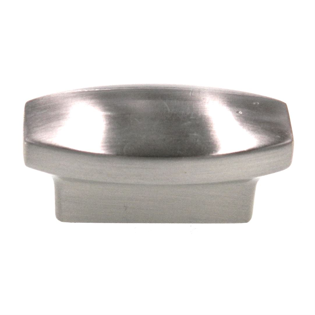 Belwith Metropolis Satin Nickel 1 5/8" Oval Cabinet Knob 2 Screw 1" Ctr P7523-SN