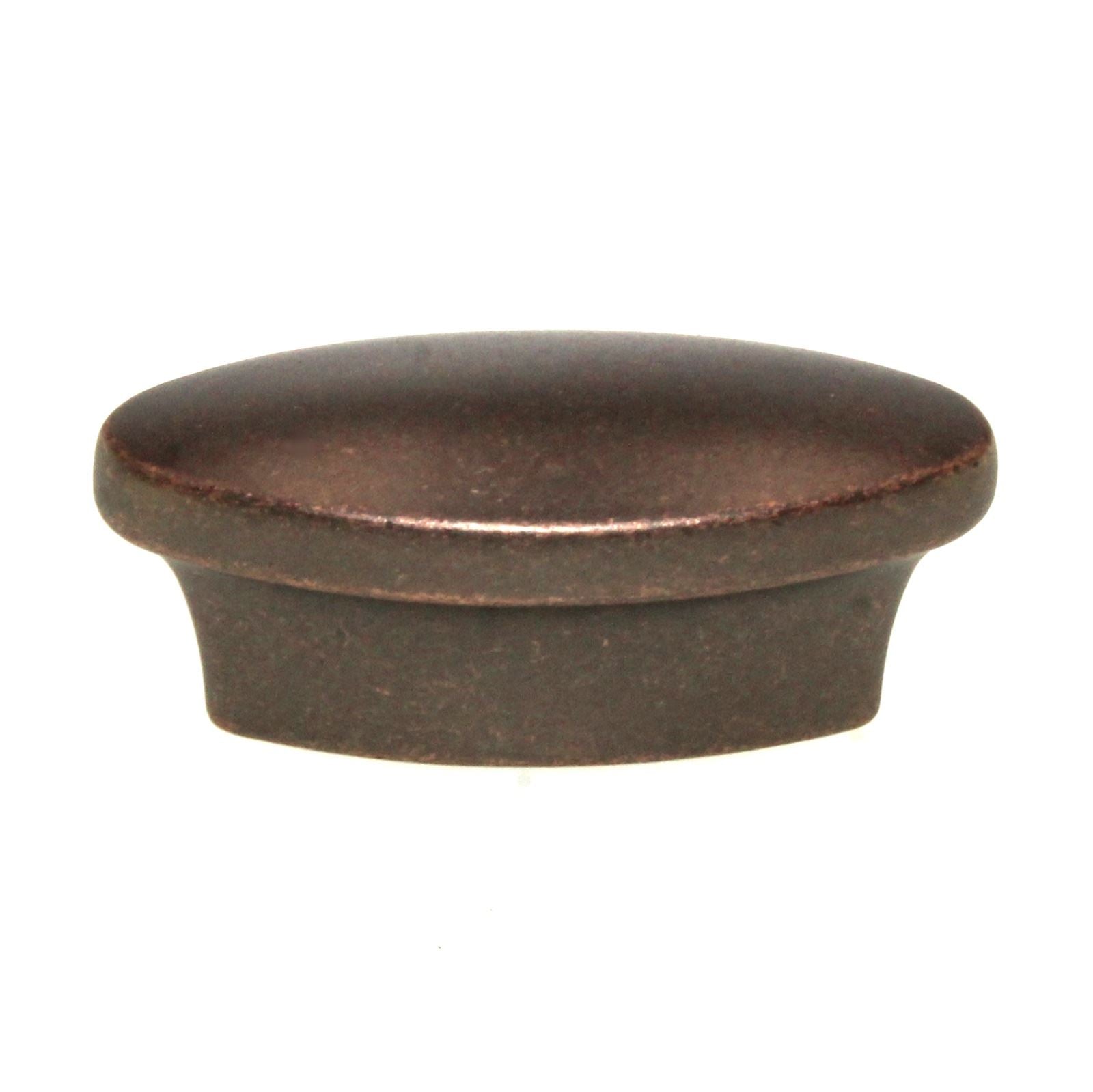 Hickory Hardware Metropolis 1 3/4" Oval Knob 1" Ctr. Antique Copper P7524-DAC