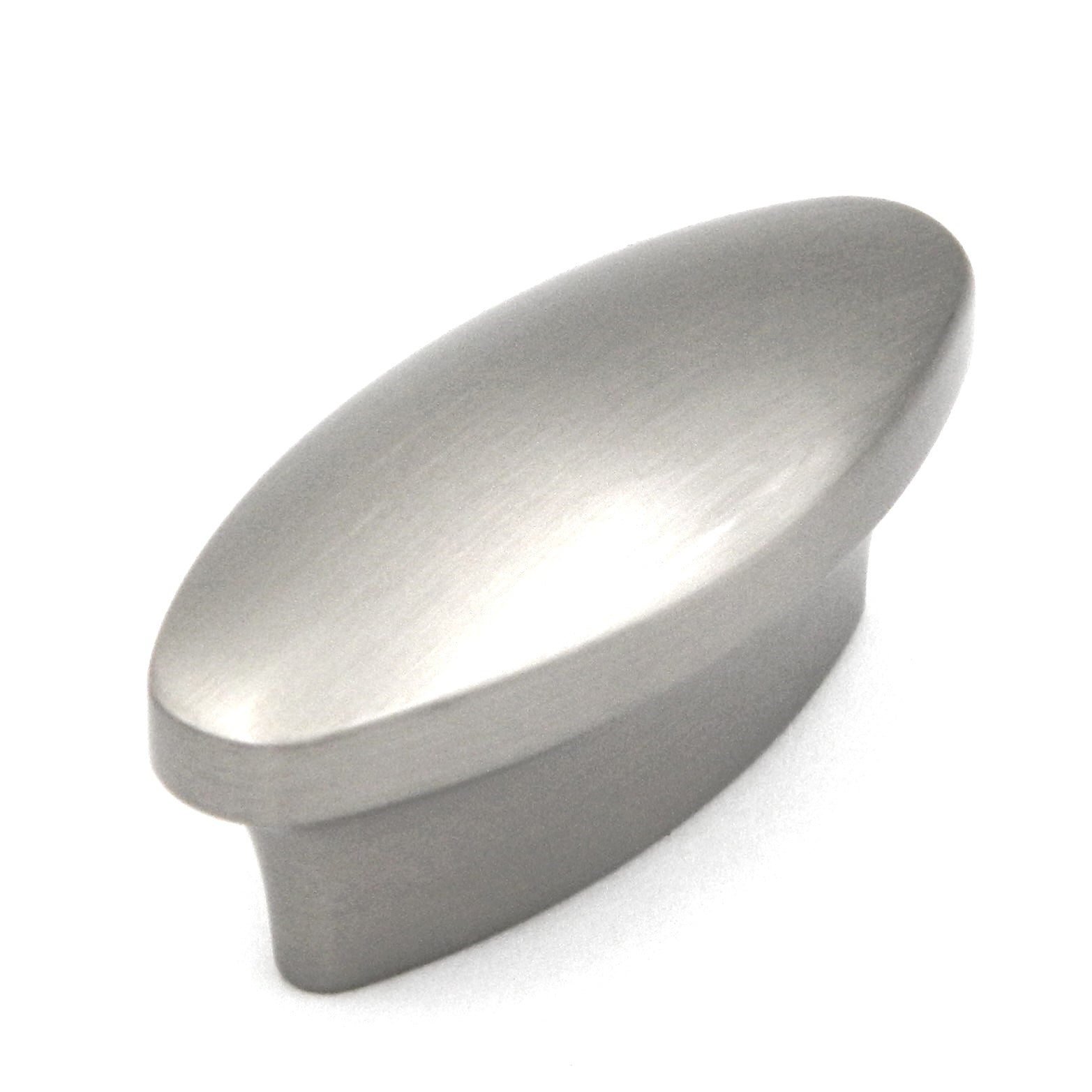 Hickory Hardware P7524-SN Metropolis 1 3/4" Satin Nickel Oval Cabinet Knob, 1"cc