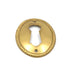 Belwith Ultra Brass Decorative Oval Keyhole Cover Plate Escutcheon P755-UB