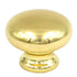 10 Pack Hickory Tranquility P770-3 Polished Brass 1 1/8" Cabinet Knob Pulls