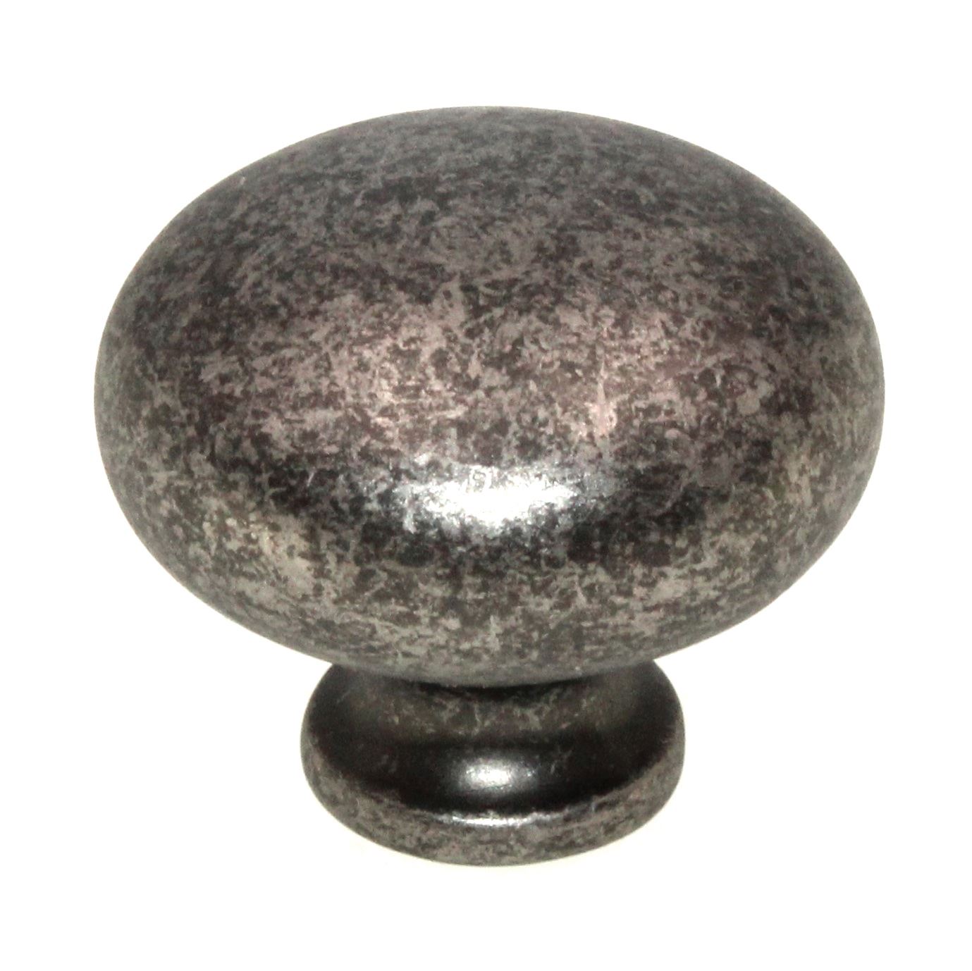 Hickory Hardware Cottage 1 1/4" Round Cabinet Knob Black Nickel Vibed P771-BNV