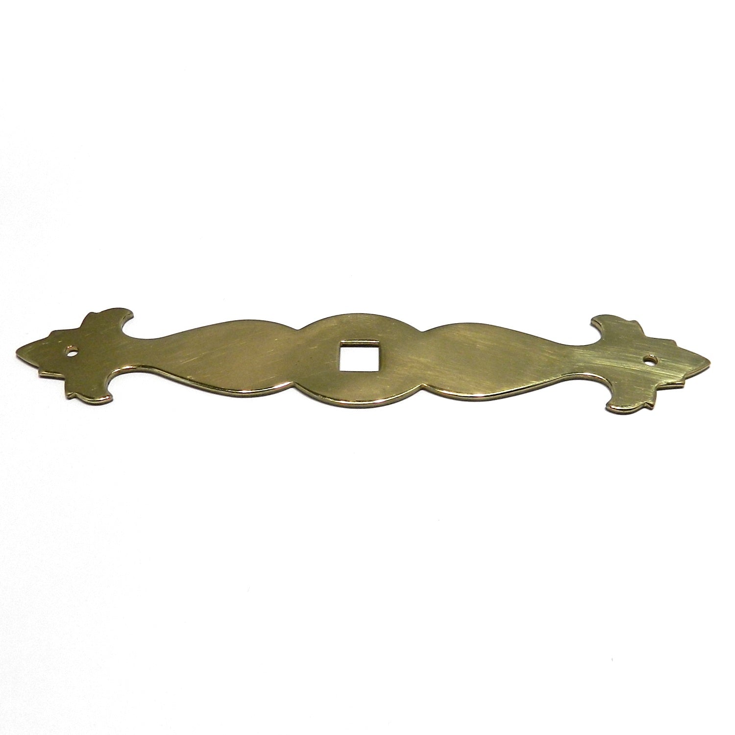 Belwith P785-UB Ultra Brass 4 3/4" Ornate Cabinet Knob Pull Backplate