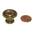 Hickory Hardware Manor House Lancaster Brass 1" Dotted Cabinet Knob P8011-LP