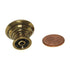 Hickory Hardware Manor House Lancaster Brass 1" Dotted Cabinet Knob P8011-LP