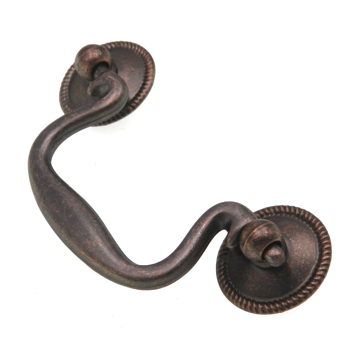 Hickory Hardware Manor House Antique Copper 3" Ctr. Drawer Bail Pull P8049-DAC