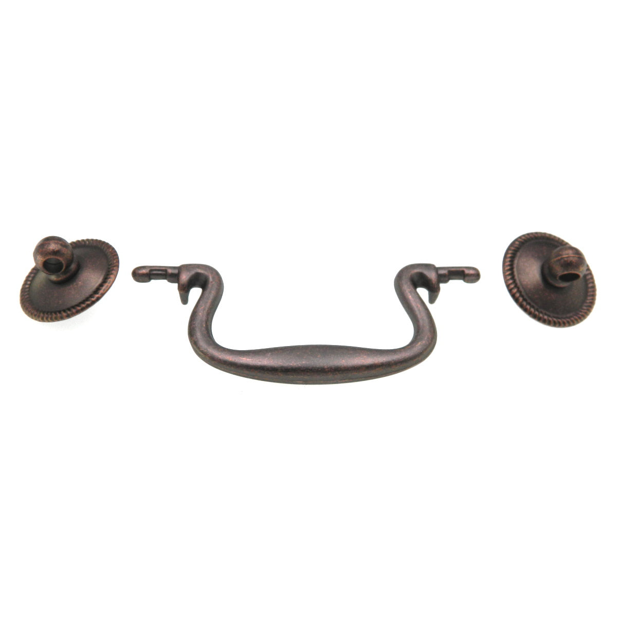 Hickory Hardware Manor House Antique Copper 3" Ctr. Drawer Bail Pull P8049-DAC