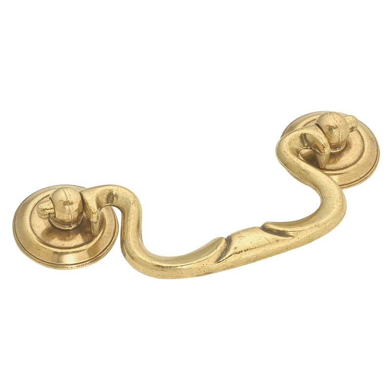 Hickory Hardware Manor House Lancaster Brass Drawer Bail Pull P8078-LP, 3 in. Centers