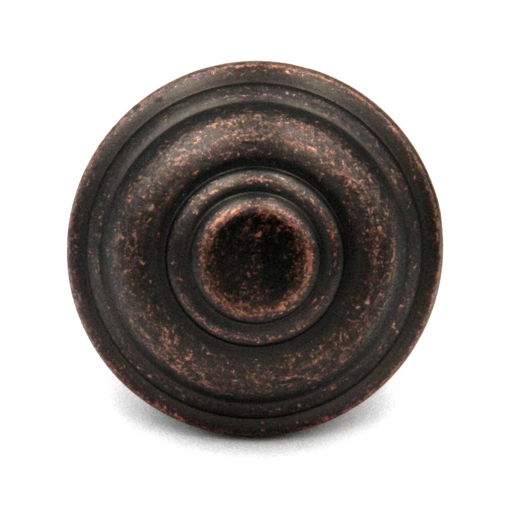 Hickory Hardware Manor House Dark Antique Copper Round Disc 1 1/4" Cabinet Knob P8103-DAC