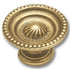 Hickory Hardware Manor House Lancaster Hand Polished Brass Round Beaded Edge 1 1/8" Cabinet Knob P8120-LP