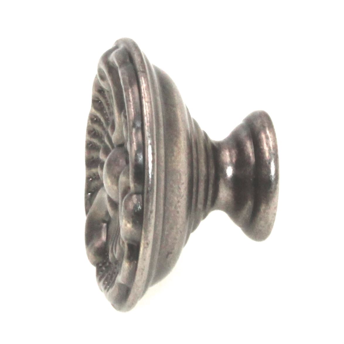 Hickory Hardware Manor House Silver Stone 1 5/16" Floral Cabinet Knob P8160-ST