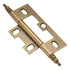 Pair Hickory Hardware Non-Mortise Cabinet Hinges Antique Brass Minaret P8293-AB