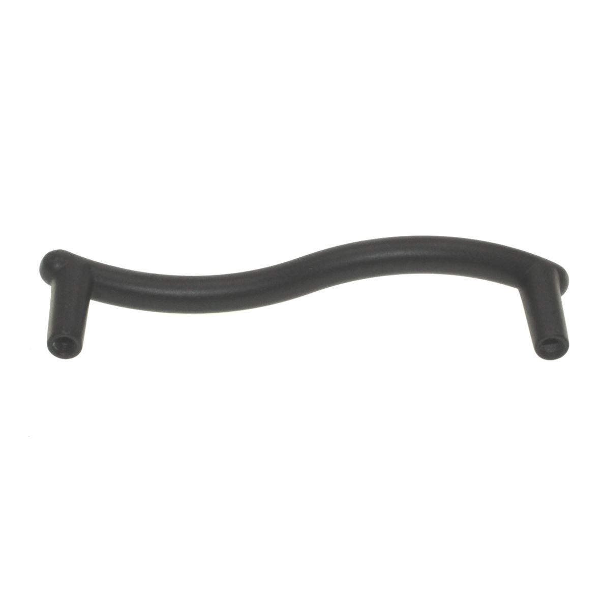 Liberty Fusilli Flat Black 3 3/4" (96mm) Ctr. Curved Cabinet Bar Pull P83506V-FB