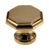 Belwith Keeler Period Brass 1 1/4" Octagon Solid Brass Cabinet Knob P9150