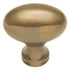 Keeler Power & Beauty Sherwood Antique Brass Oval Smooth 1 1/4" Solid Brass Cabinet Knob P9175-07