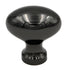 Keeler Power & Beauty Black Nickel Oval Smooth 1 1/4" Solid Brass Cabinet Knob P9175-BLN