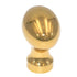 10 Pack Keeler Power & Beauty Polished Brass Oval Smooth 1 1/4" Solid Brass Cabinet Knob P9175