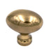 Keeler Power & Beauty Sherwood Antique Brass Oval Smooth 1 3/8" Solid Brass Cabinet Knob P9176-07