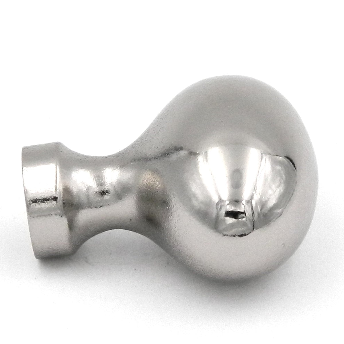 Keeler Solid Brass Bright Nickel Oval 1 1/2" Solid Brass Cabinet Knob P9176-14